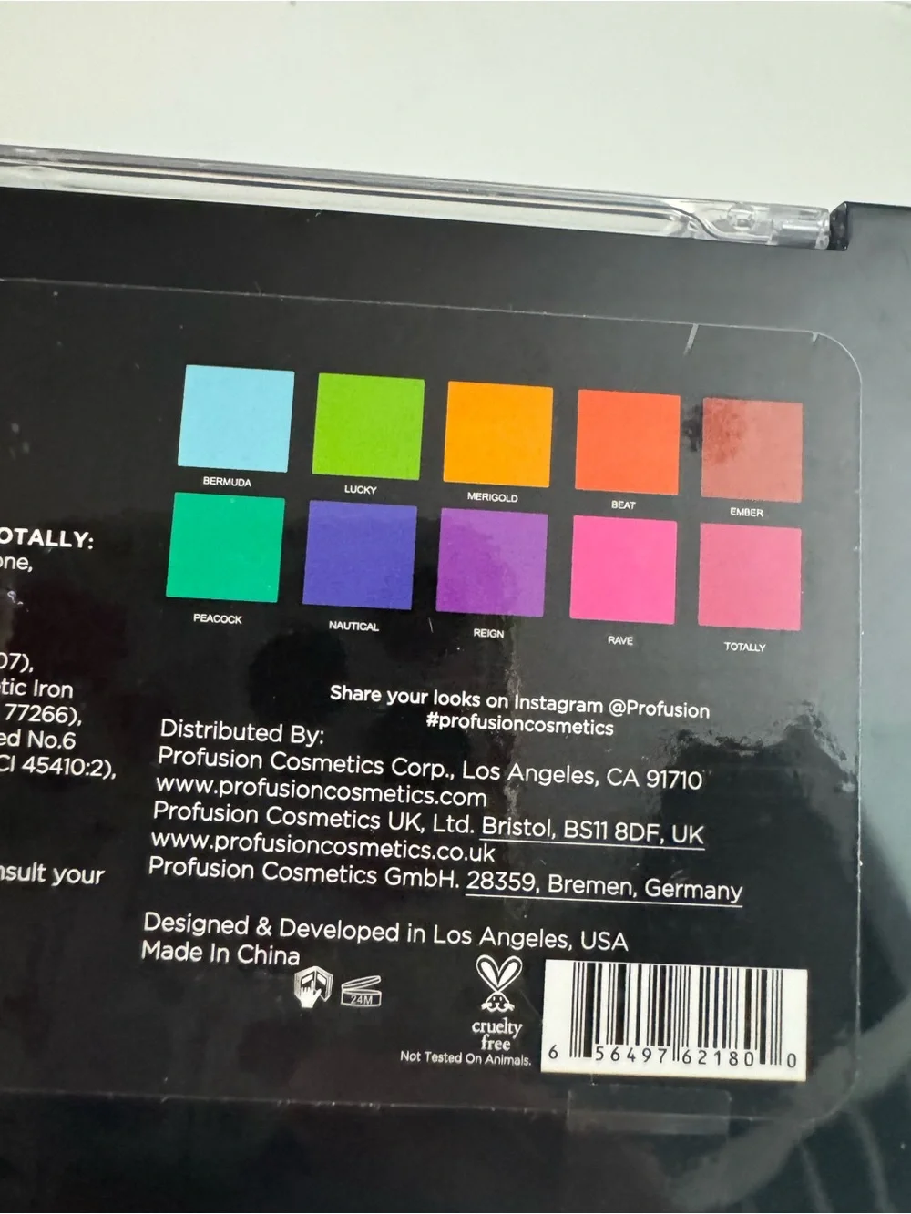 Profusion Cosmetics Spectrum 10-Shade Bright Eyeshadow Palette